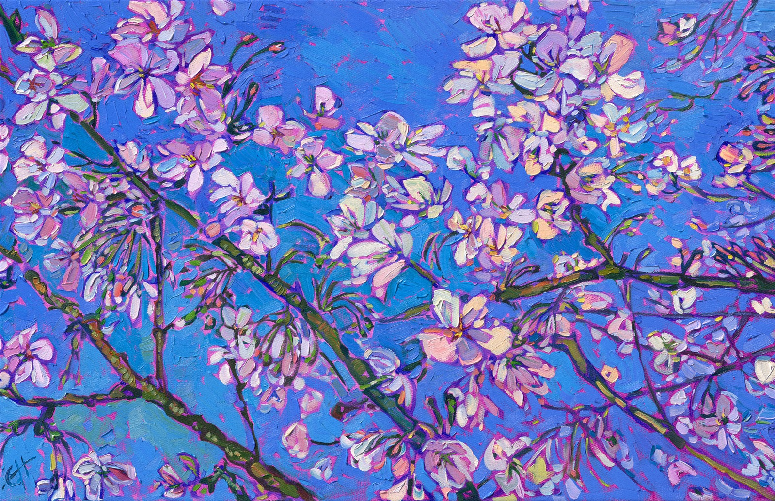 cherry blossom painting