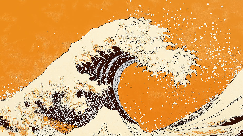 japanese wave painting