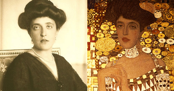 woman in gold painting